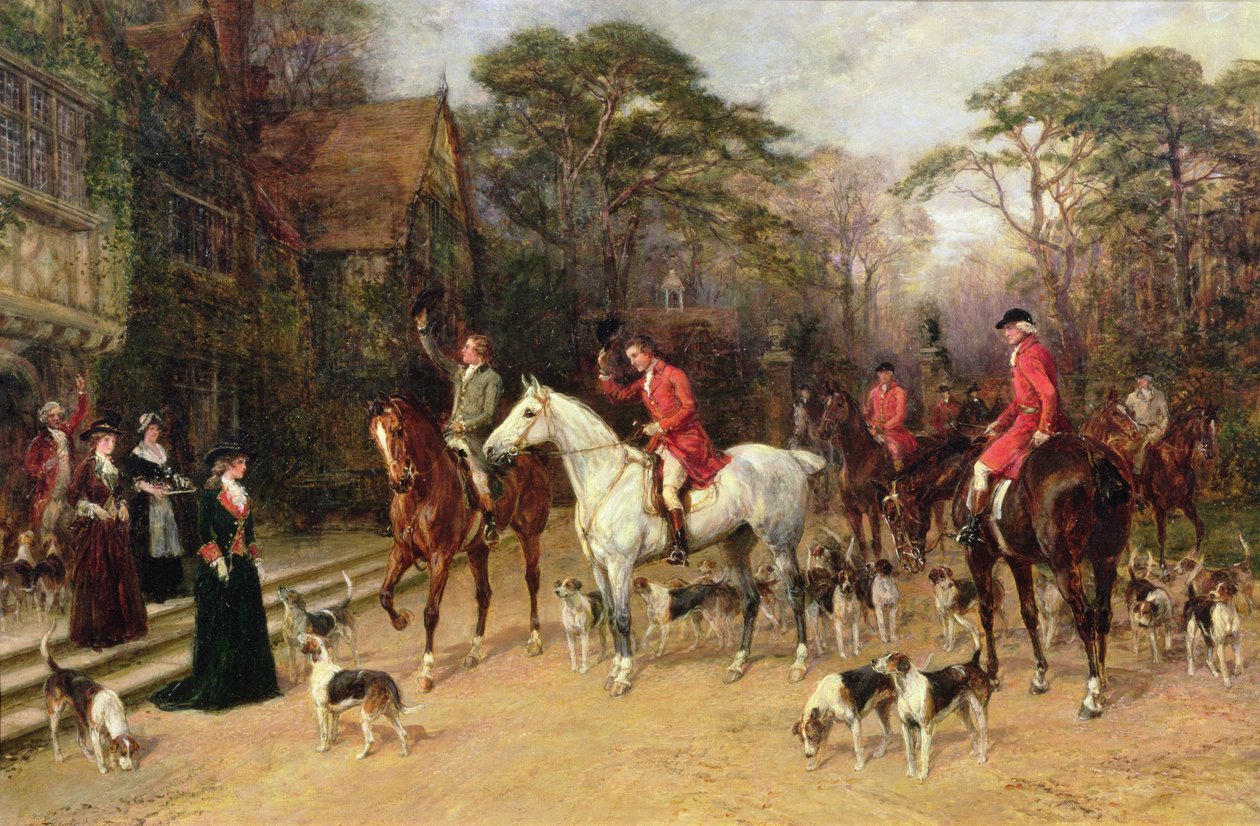 Mødet på herregården, 1908 af Heywood Hardy
