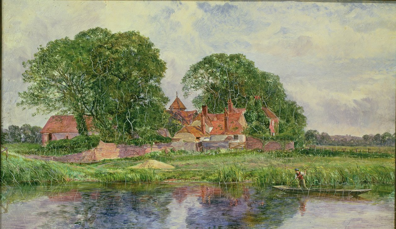 Det gamle herregårdshus af Heywood Hardy