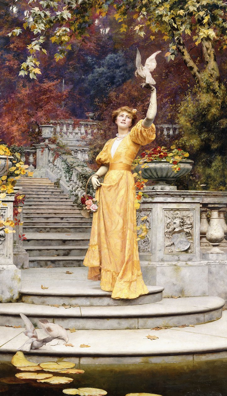 Kæledyrsduen, af Heywood Hardy