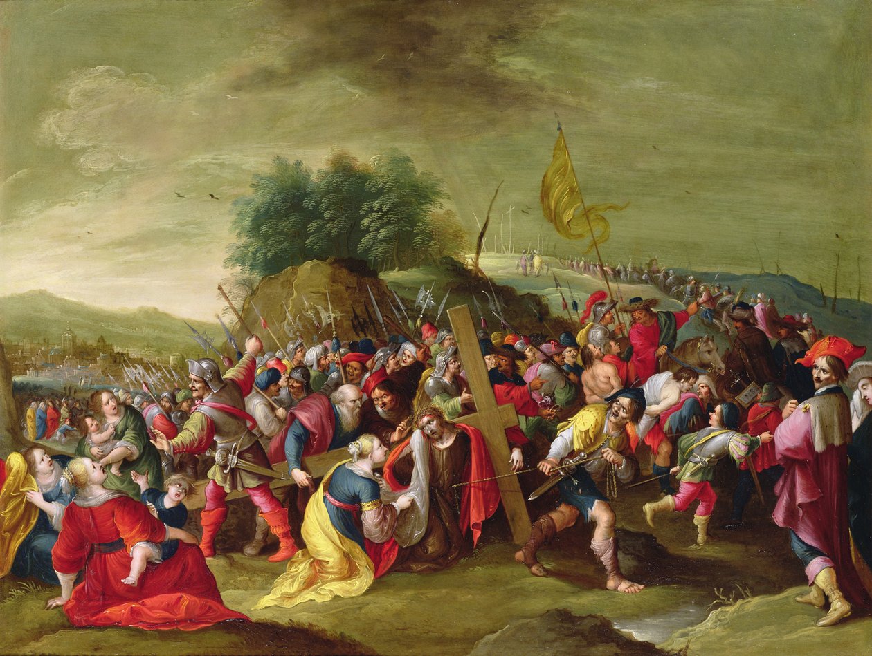 Kristus på vej til Golgata, 1600-tallet af Hieronymous Francken III