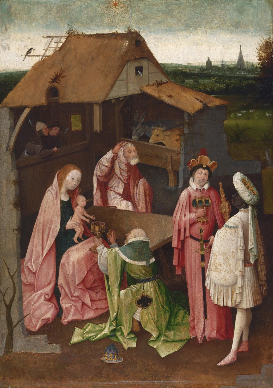 Tilbedelse af magi af Hieronymus Bosch