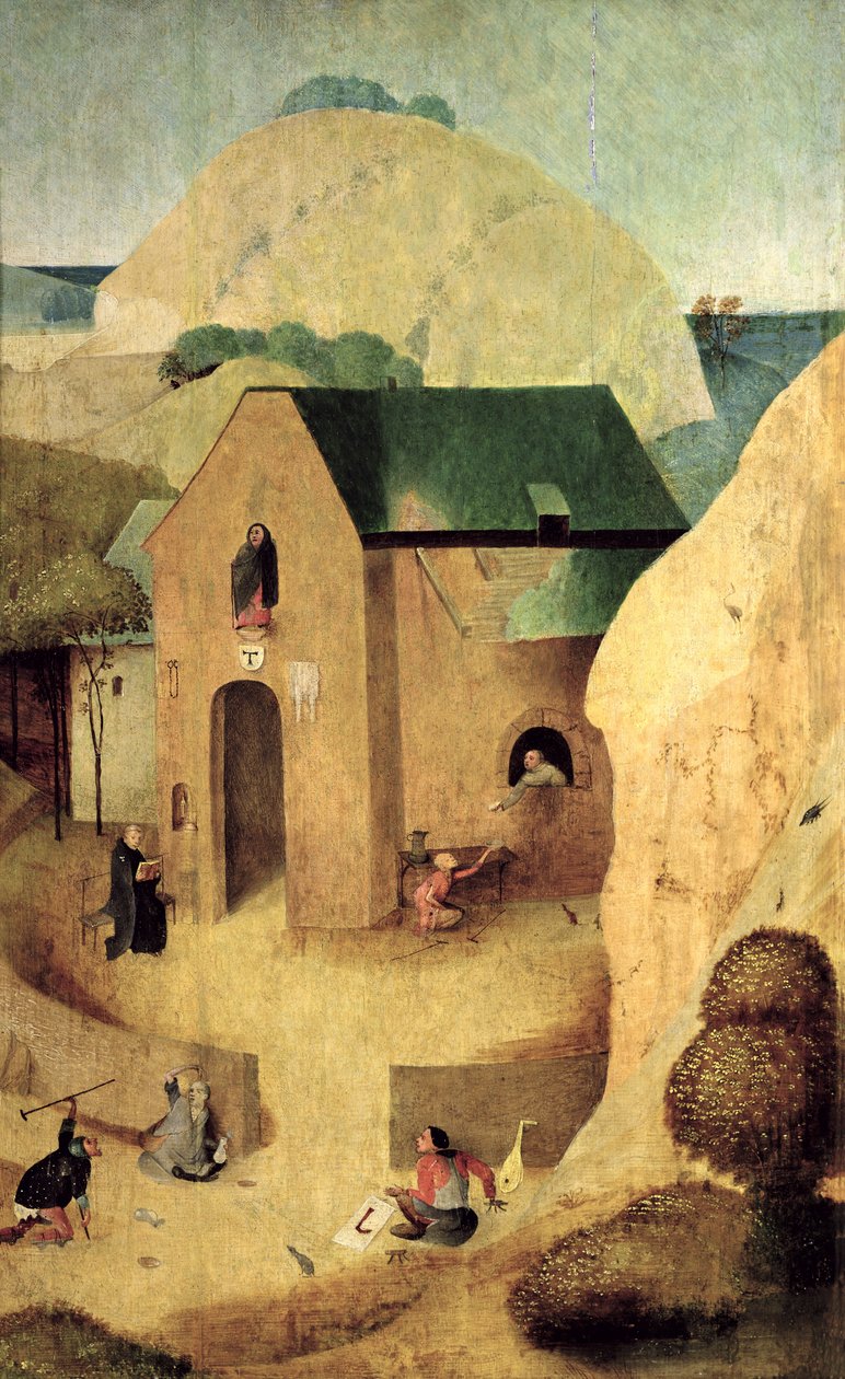 Et Antonian Priory (modsat 28165) af Hieronymus Bosch