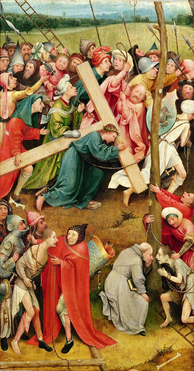 Kristus bærer korset, 1485-90 af Hieronymus Bosch