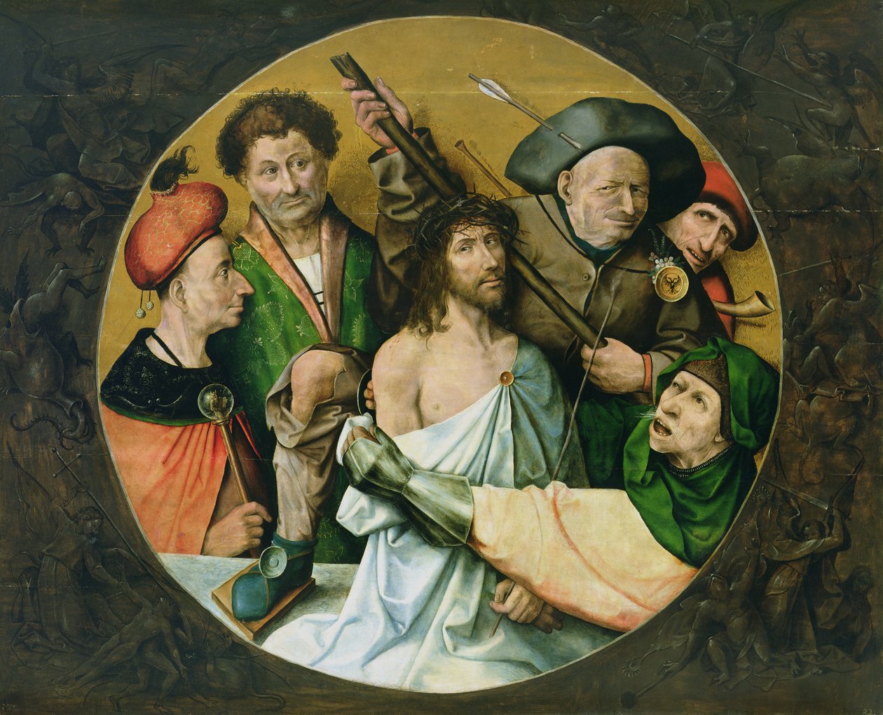 Kristus kronet med torne, 1510 af Hieronymus Bosch