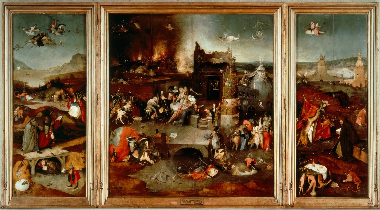Fristelsen fra Saint Anthony af Hieronymus Bosch