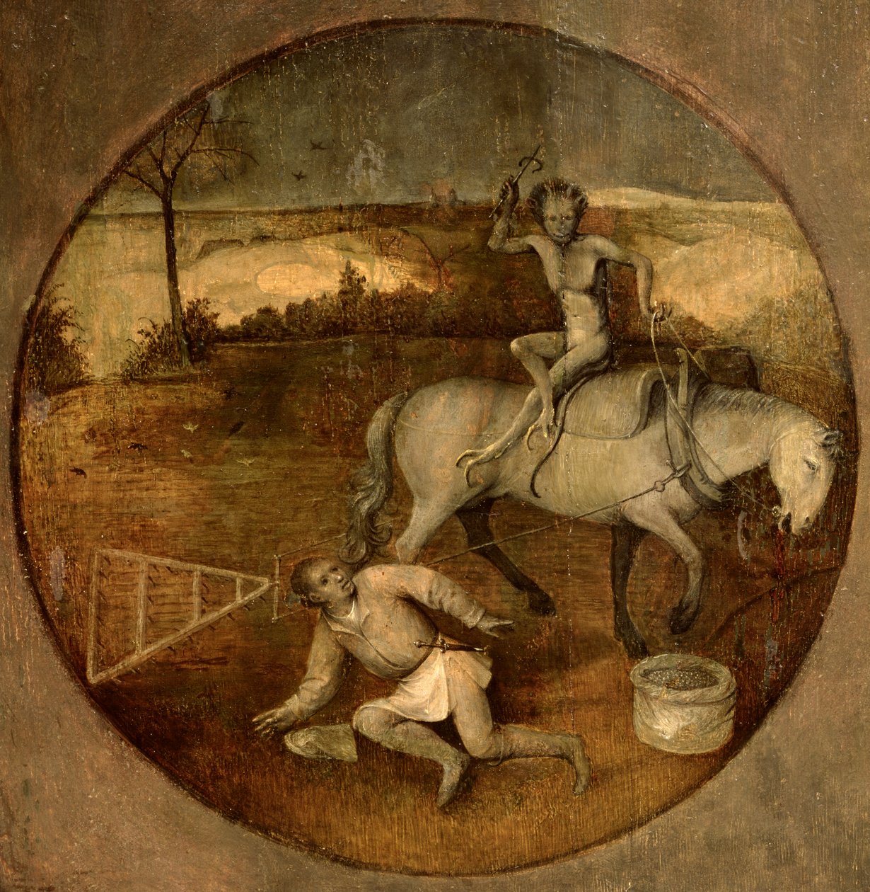 Plovmand afhest af en dæmon af Hieronymus Bosch