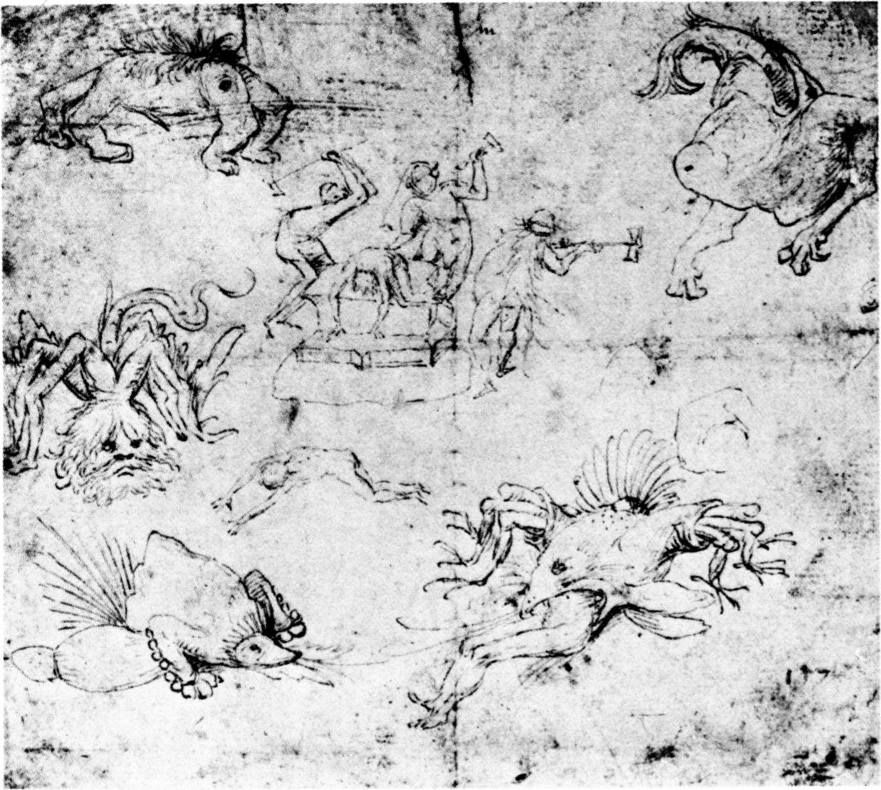 Helvede scener af Hieronymus Bosch