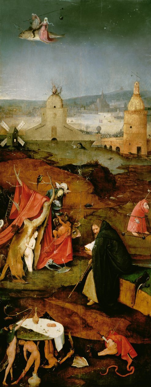 Sankt Antonius fristelse (højre panel) (se også 821, 44162, 59834, 67838 og 67839) af Hieronymus Bosch