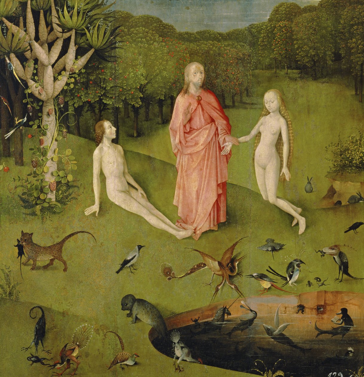 The Garden of Earthly Delights, ca. 1500 (detalje af 3425) af Hieronymus Bosch