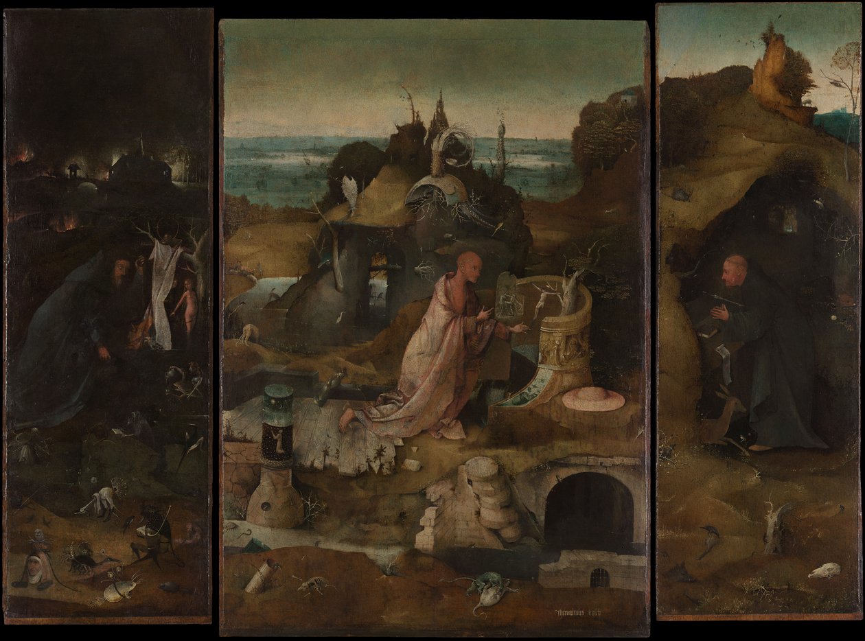 Eremit Saints Triptykon af Hieronymus Bosch