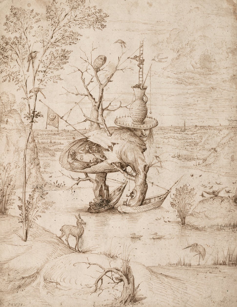 Træmanden, ca. 1505 af Hieronymus Bosch