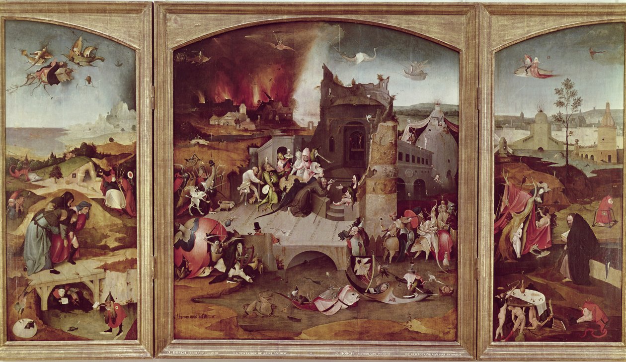 Triptykon af Sankt Anthonys fristelse af Hieronymus Bosch