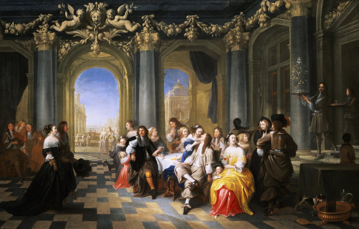 En fest i et indre af Hieronymus Janssens