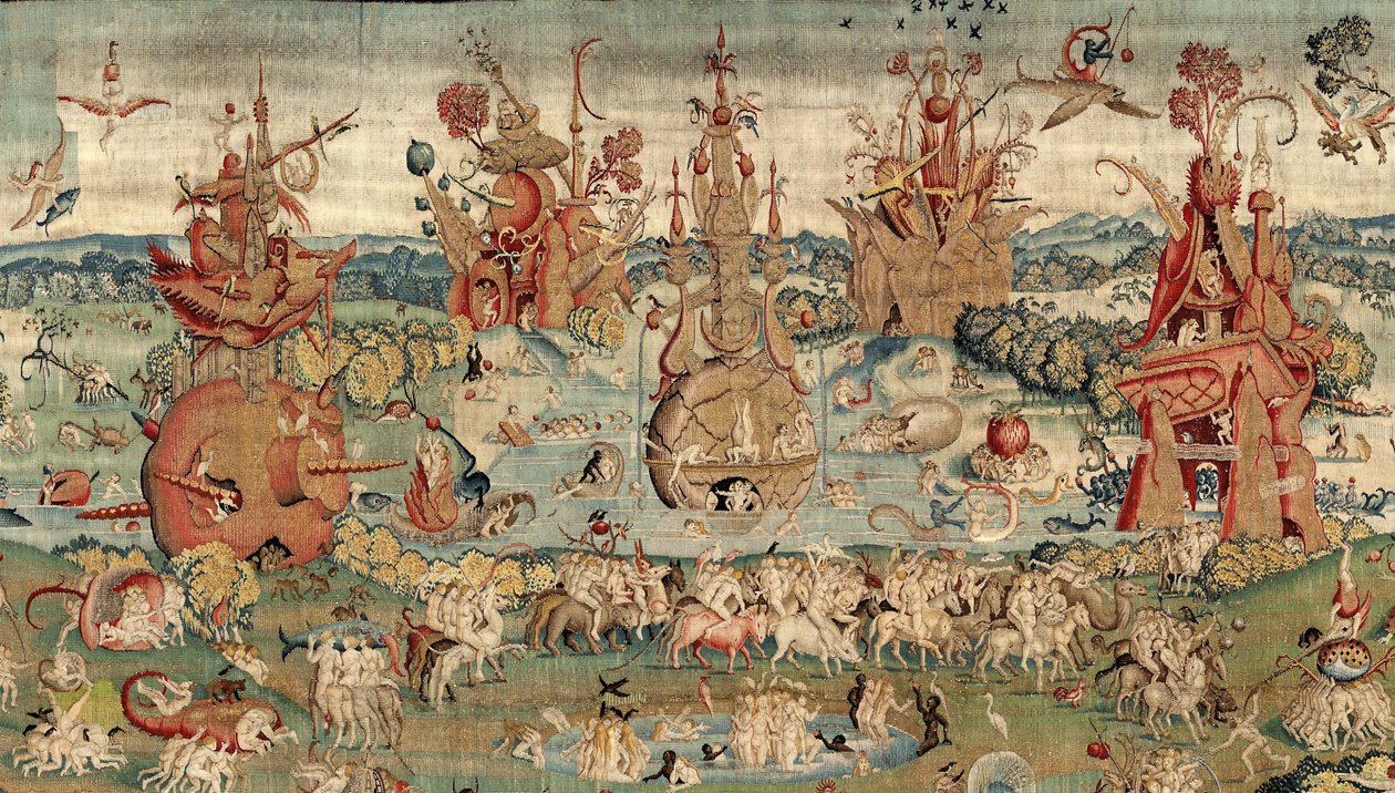 De jordiske glæders have. ca. 1560 (tæppe) af Hieronymus (after) Bosch