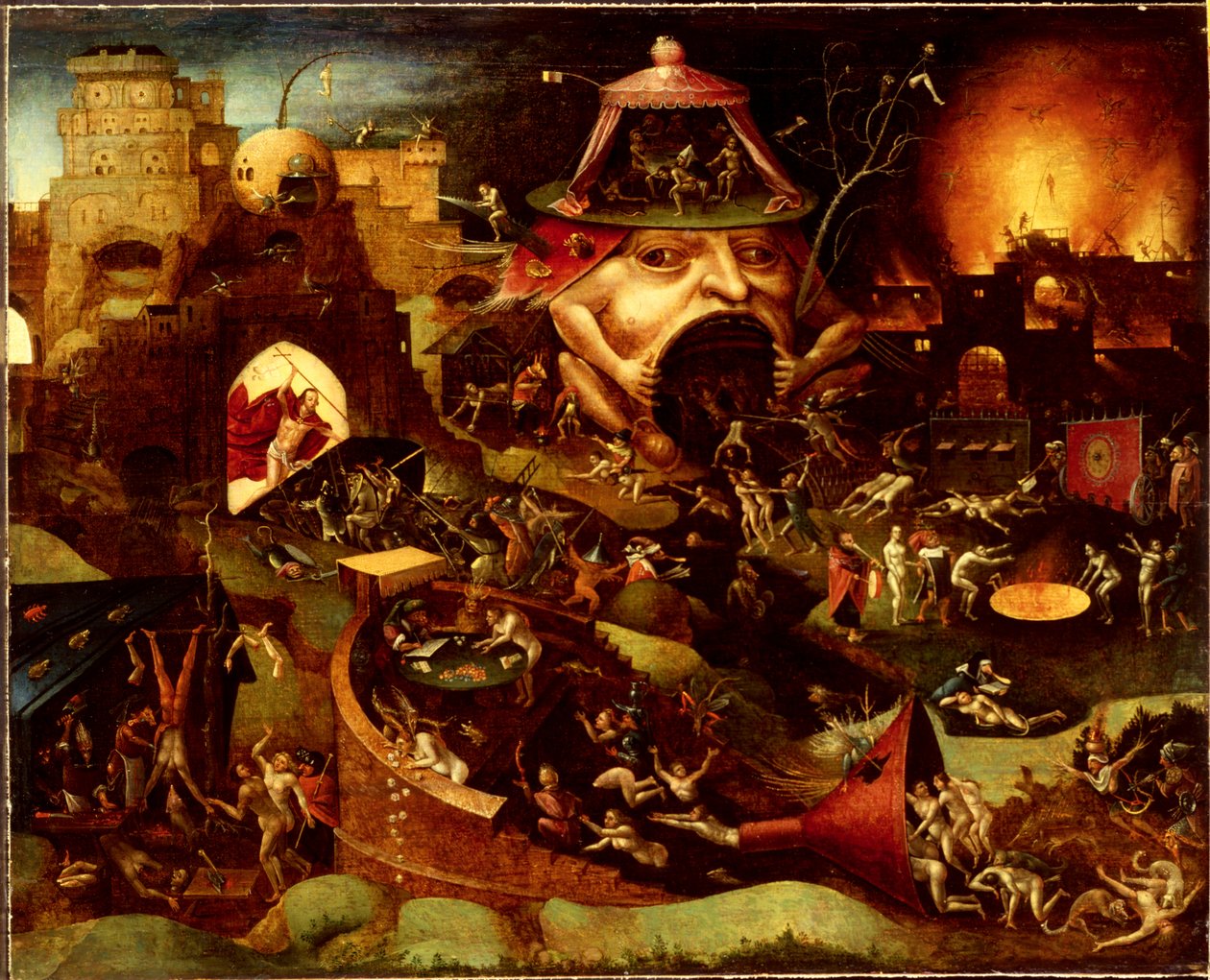 Kristus i Limbo, ca. 1575 (olie på træ) af Hieronymus (follower of) Bosch