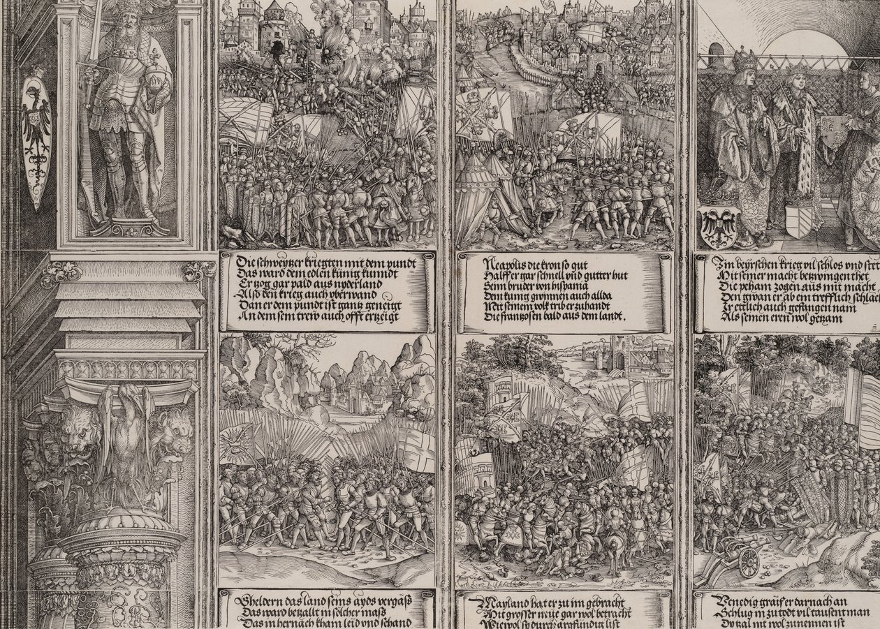 Ægteskabet mellem Filip den Skønne og Joanna af Østrig, Maximilian genfanger den besatte T..., 1515. af Hieronymus Andreae