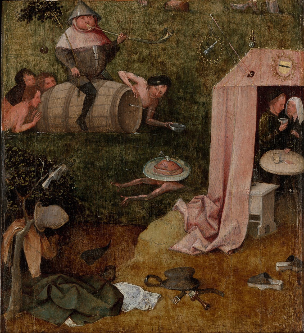 En allegori om uholdbarhed af Hieronymus Bosch