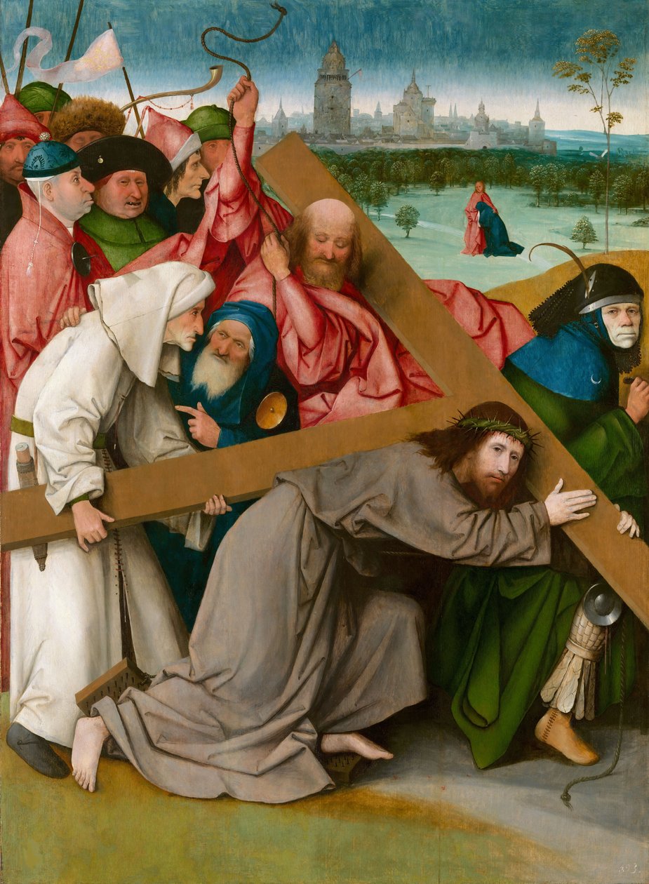 Kristus bærer korset, ca. 1500. af Hieronymus Bosch