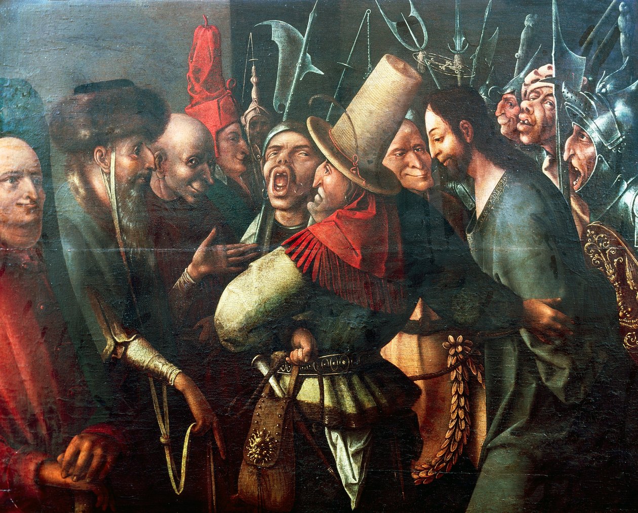Kristus bragt for Pilatus, af Hieronymus Bosch (ca. 1450-1516), olie på panel, 61x77 cm. Holland af Hieronymus Bosch