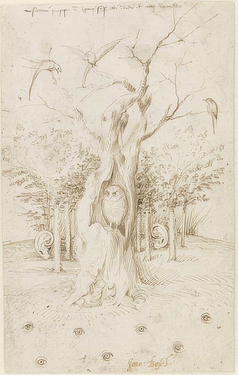 Marken har øjne, skoven har ører af Hieronymus Bosch