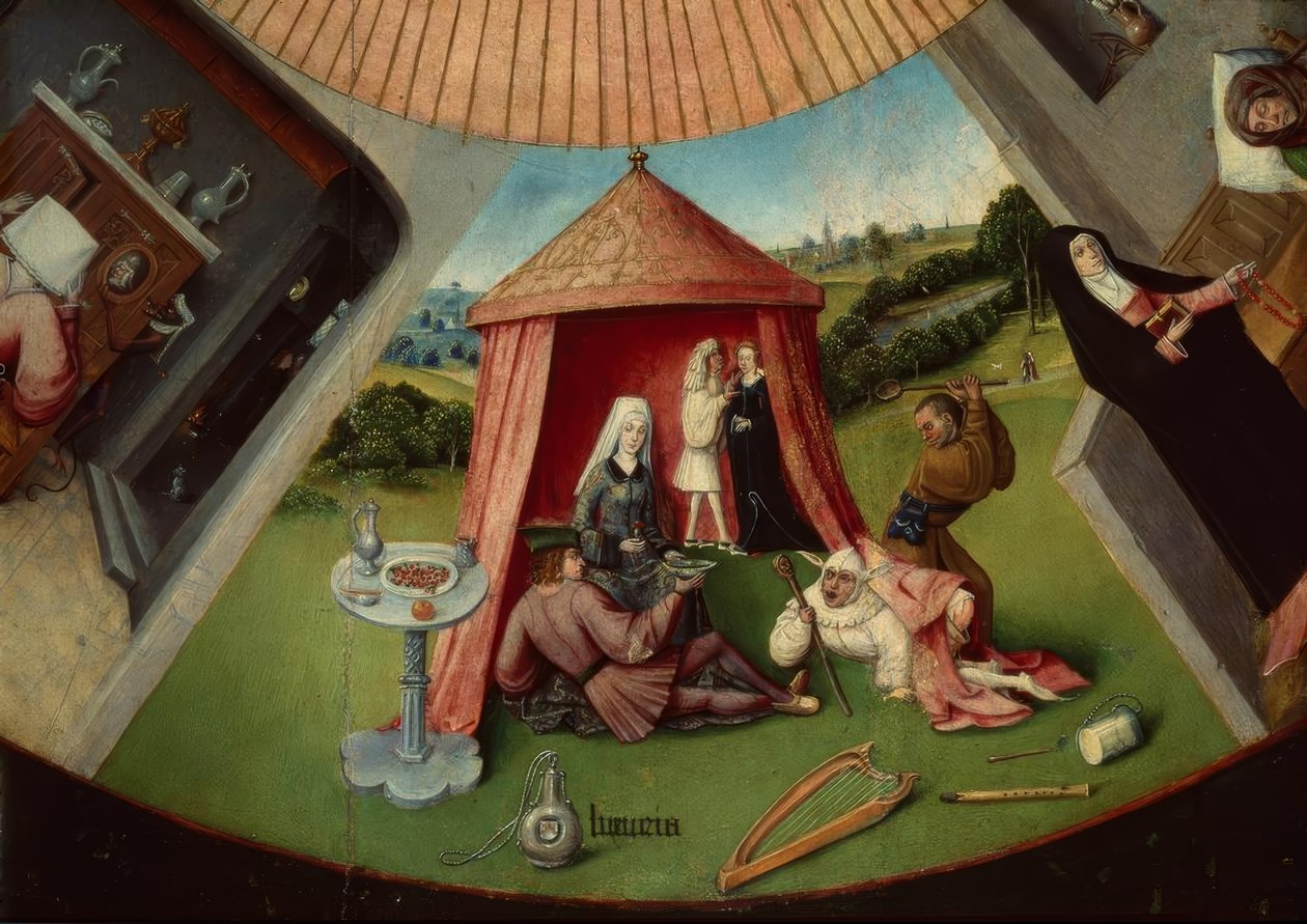 De syv store synder og de fire sidste ting af Hieronymus Bosch