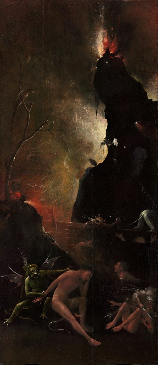 Fire visioner om det hinsidige, ca 1490-1510. af Hieronymus Bosch