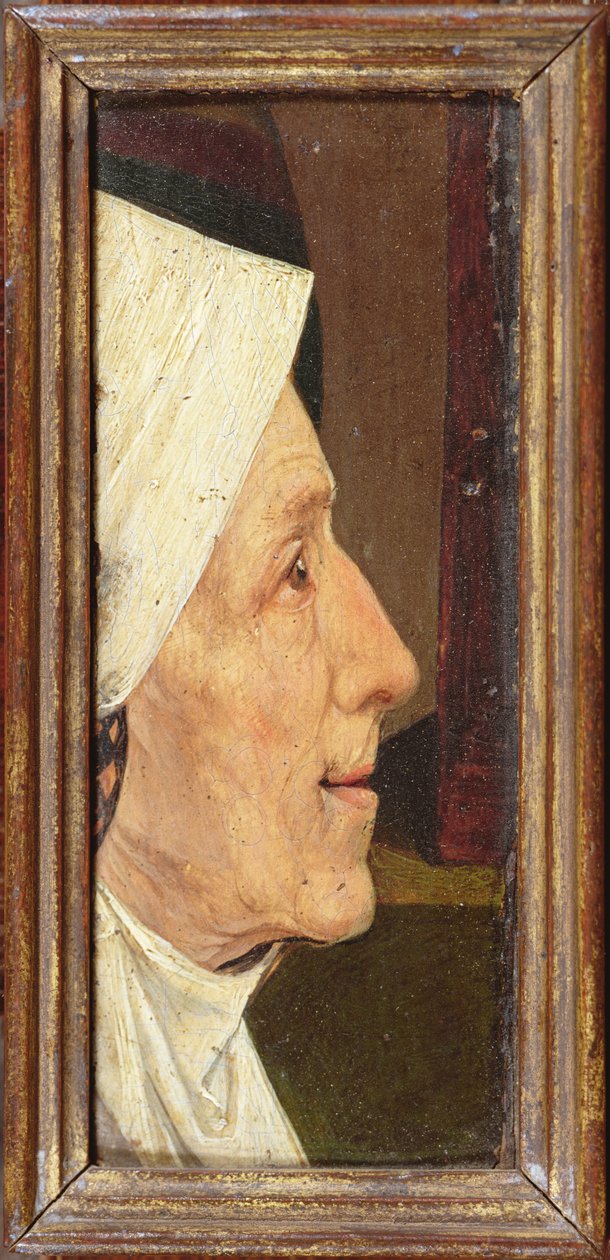 Hoved af en gammel kvinde af Hieronymus Bosch