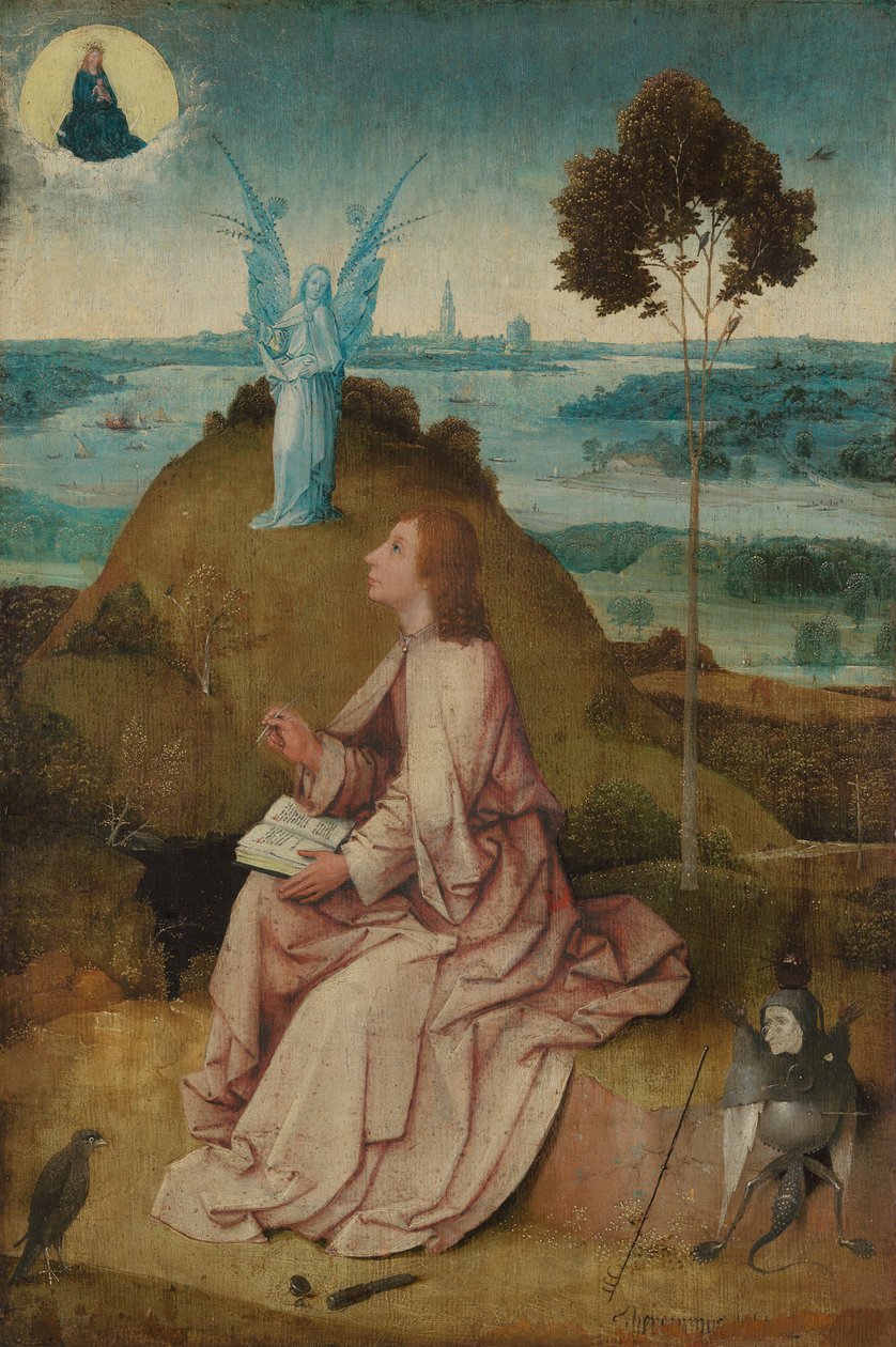 Johannes Evangelisten på Patmos








 Alternativ(e) titel(r):   Sankt Johannes på Patmos[1] Sankt Johannes på Patmos[2] af Hieronymus Bosch