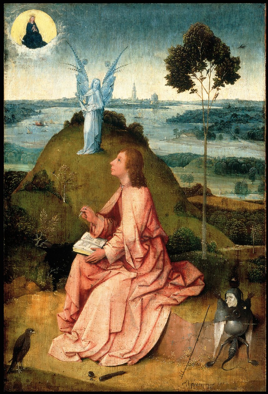 Sankt Johannes evangelisten på Patmos, ca. 1505 af Hieronymus Bosch