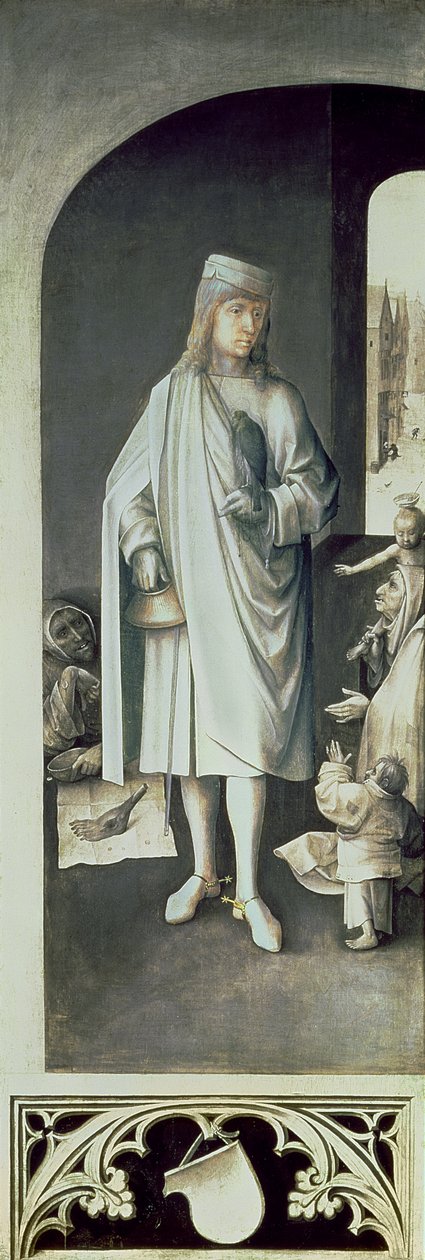 St. Bavo, Ydre af højre fløj fra den sidste doms altertavle af Hieronymus Bosch