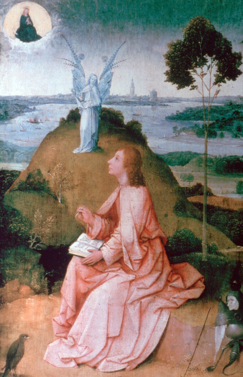 Johannes evangelisten på Patmos, 1504-1505 af Hieronymus Bosch