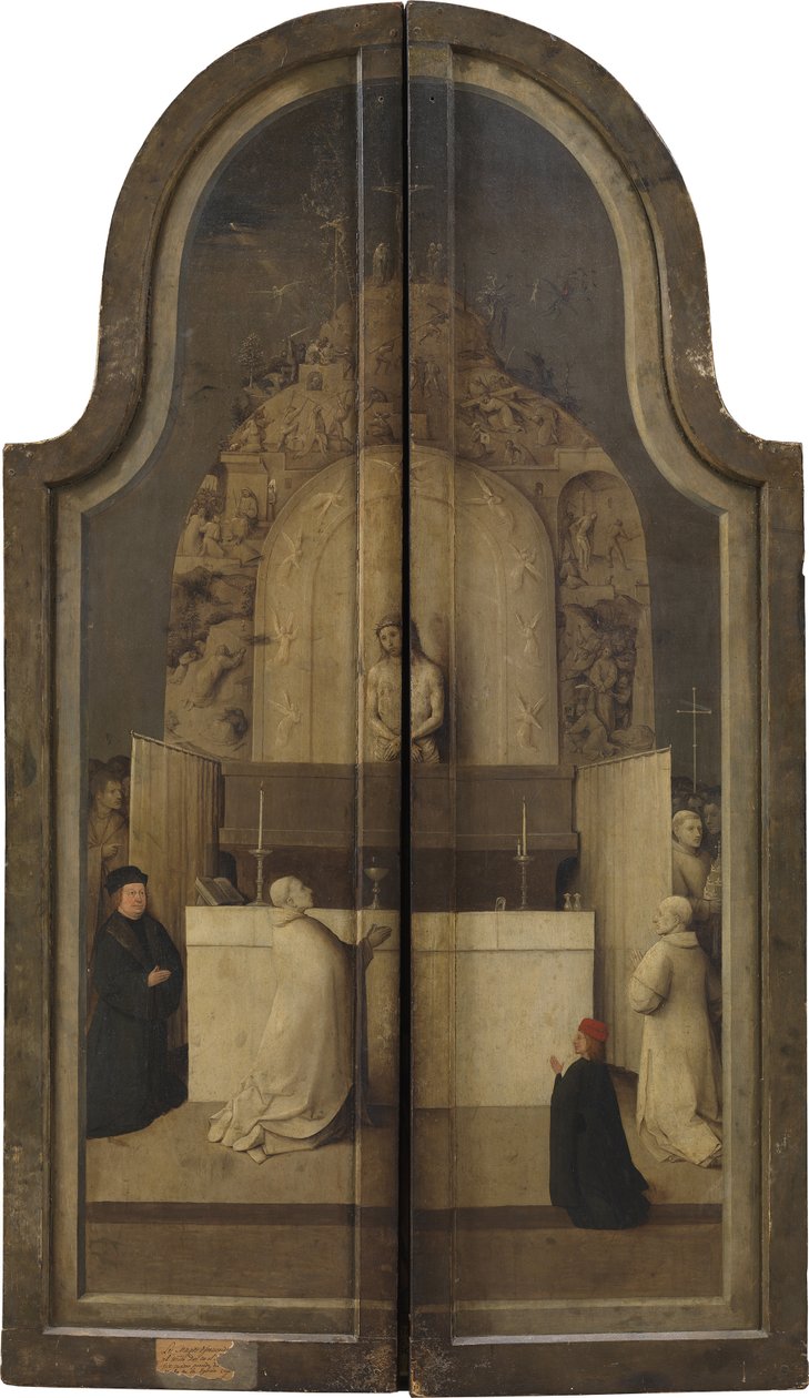 Kongernes Tilbedelse. Triptykon, omvendt af Hieronymus Bosch