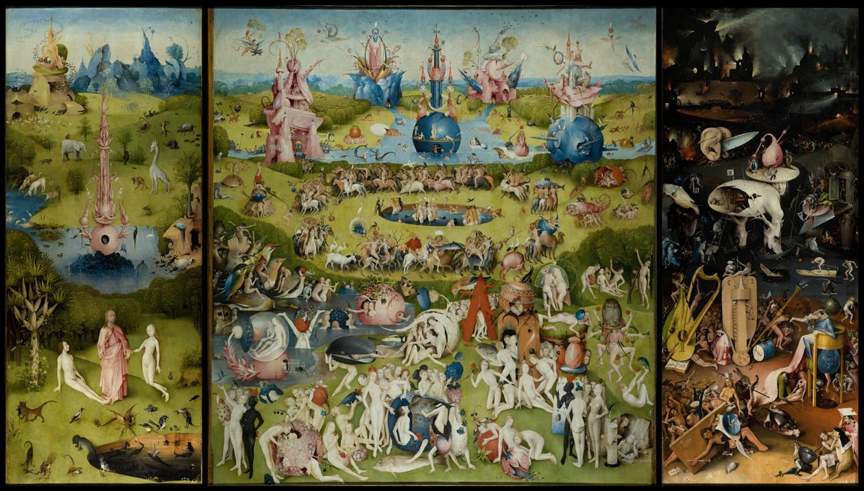 De jordiske glæders have, 1490-1500 af Hieronymus Bosch
