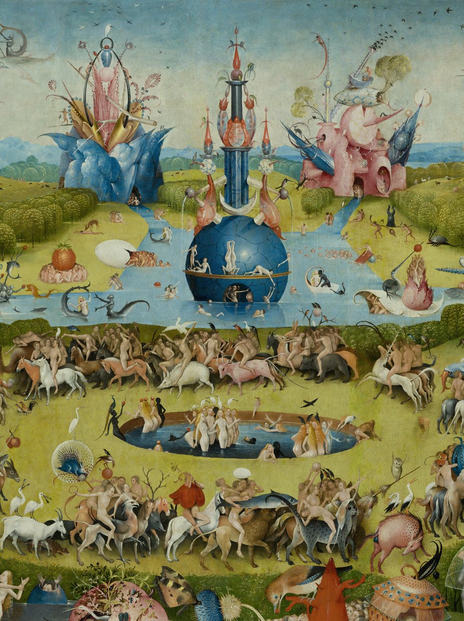De jordiske glæders have, 1490-1500 af Hieronymus Bosch