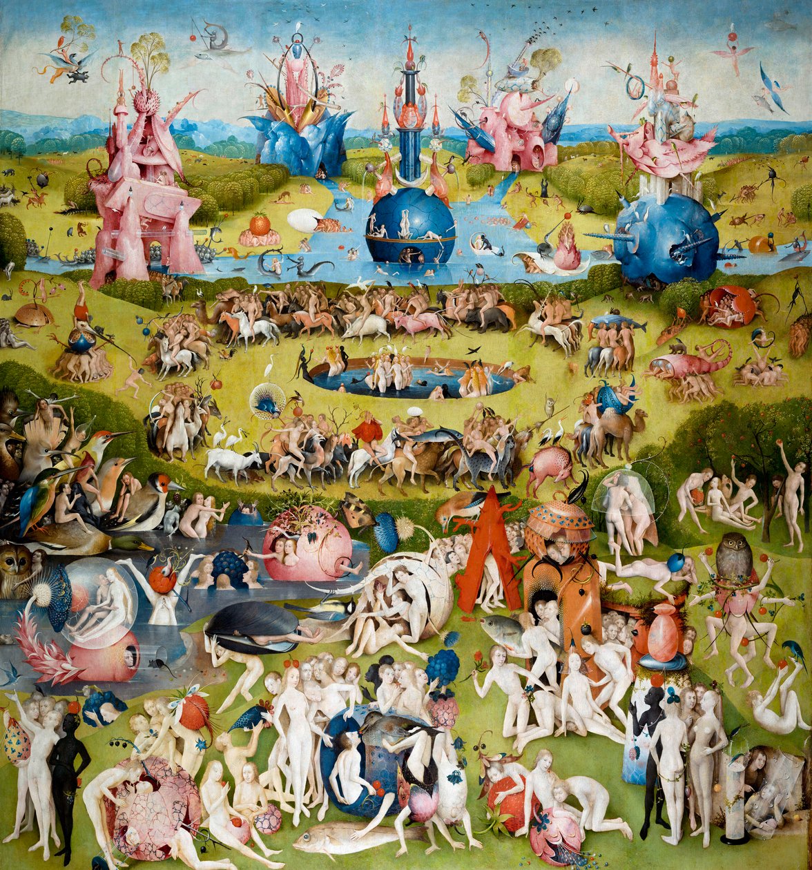 The Garden of Earthly Delights Centralpanel, ca. 1500 af Hieronymus Bosch