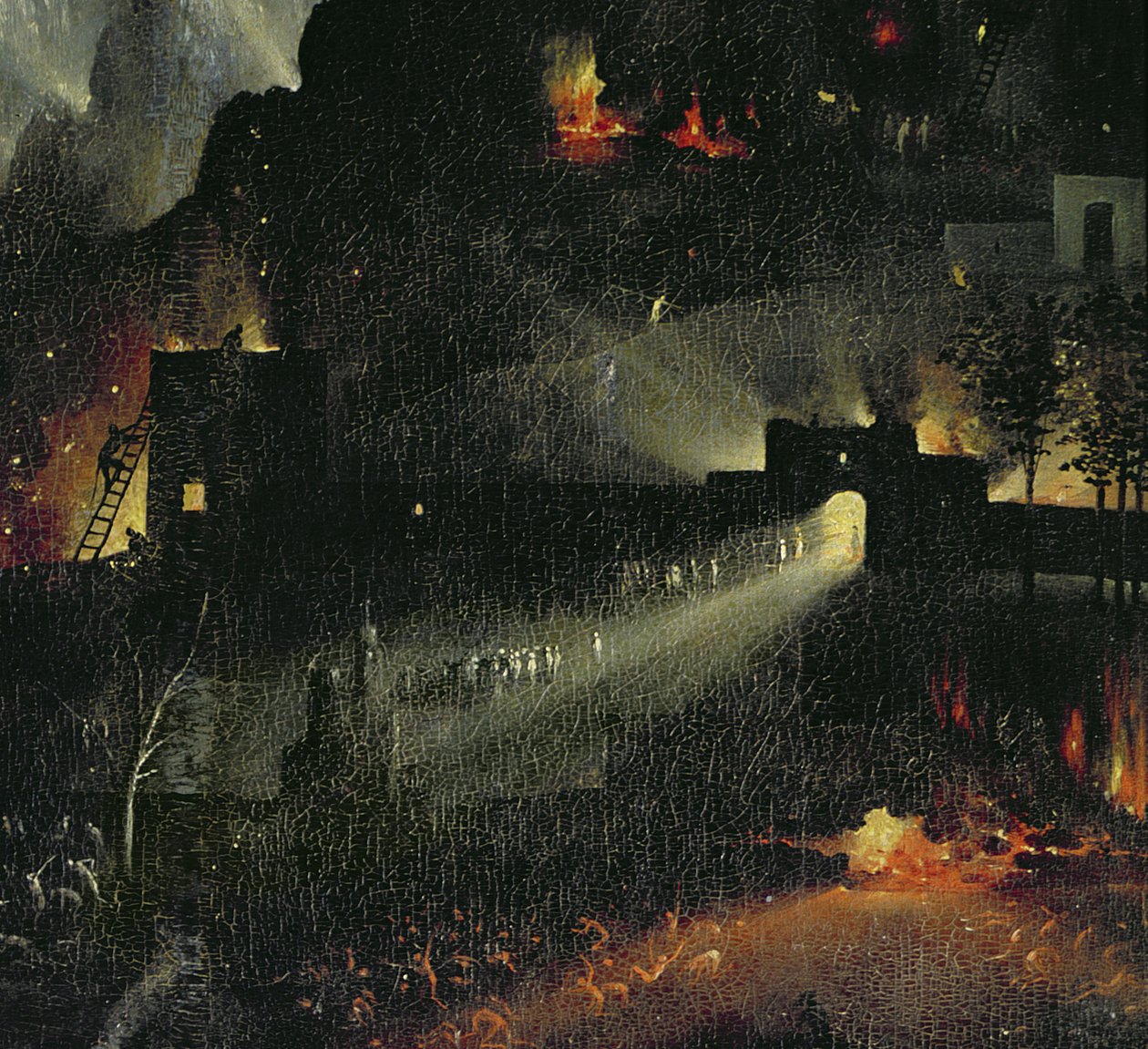 The Garden of Earthly Delights, ca. 1500 (detalje af 3425) af Hieronymus Bosch