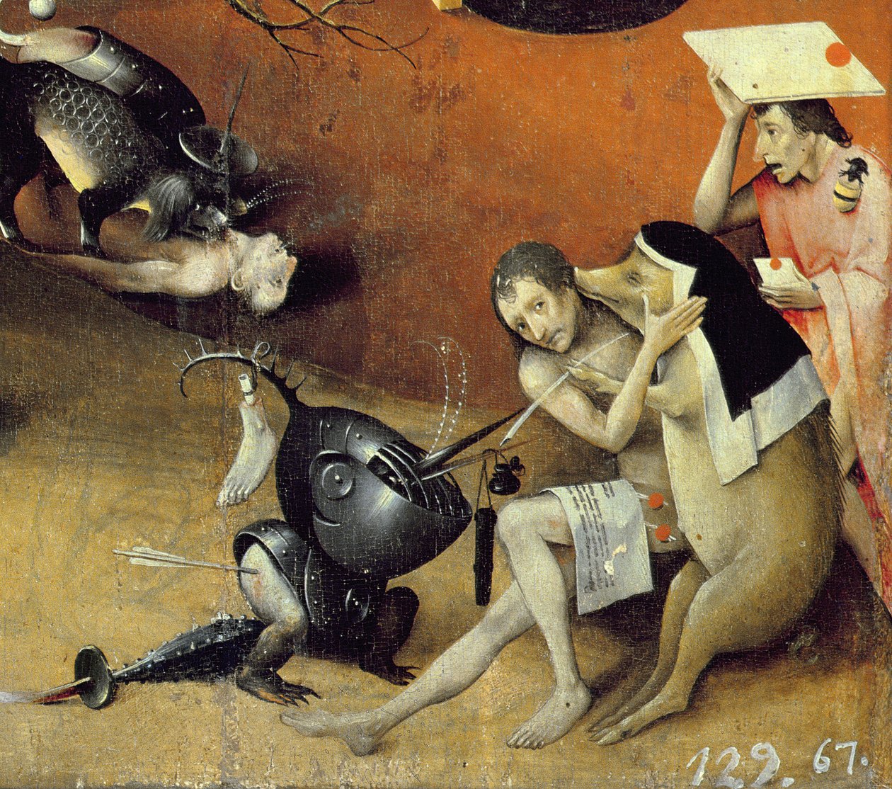 The Garden of Earthly Delights, ca. 1500 (detalje af 3425) af Hieronymus Bosch