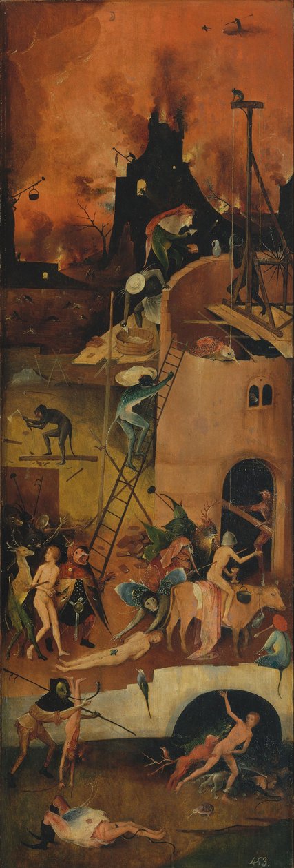 Haywain Triptykon højre panel, ca. 1516 af Hieronymus Bosch