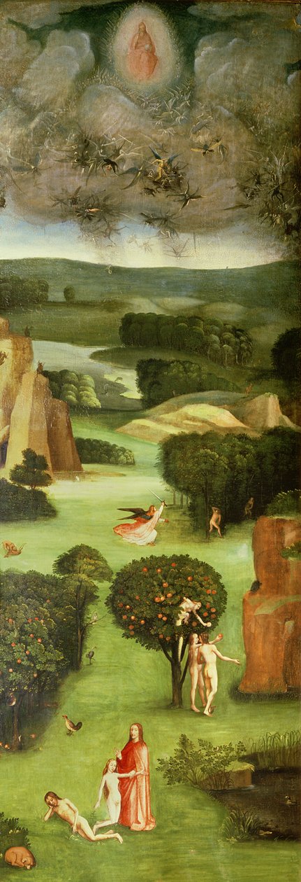 Den sidste dom (altertavle): Indre af venstre fløj af Hieronymus Bosch