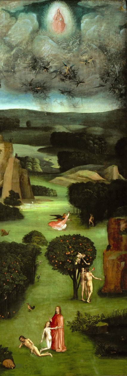 The Last Judgment Triptych, venstre panel, ca 1485. af Hieronymus Bosch