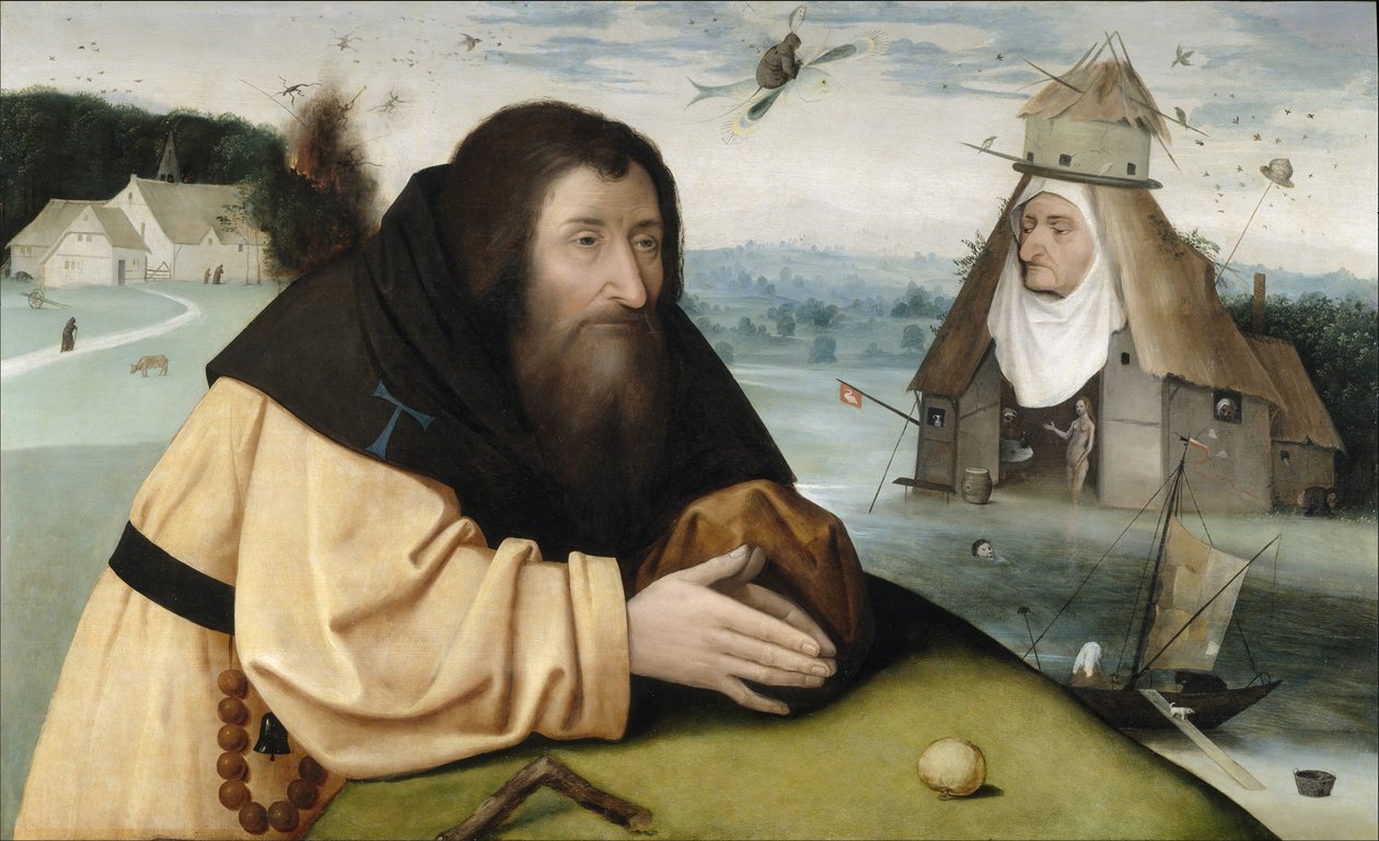 Sankt Anthonys fristelse, mellem 1500 og 1510 af Hieronymus Bosch