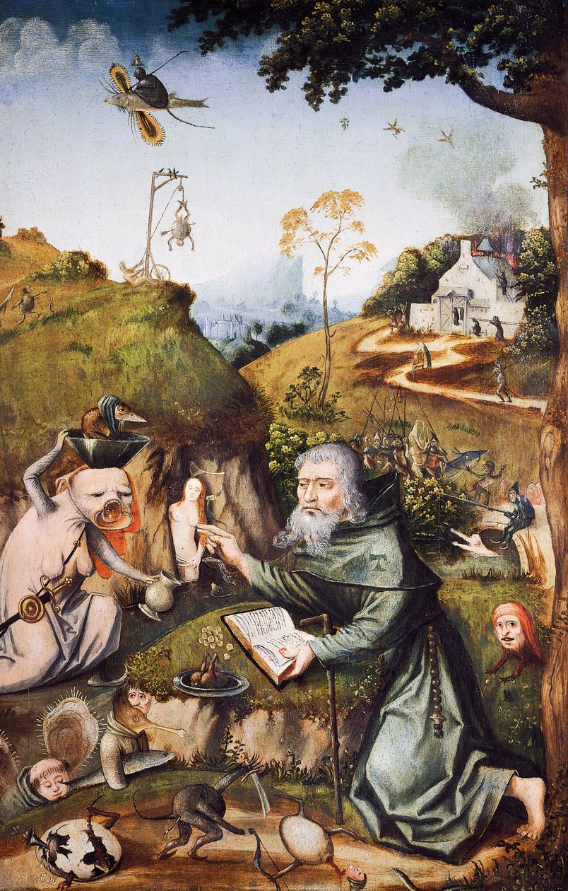 The Temptation of Saint Anthony, af Hieronymus Bosch (ca 1450-1516), olie på panel. Holland af Hieronymus Bosch
