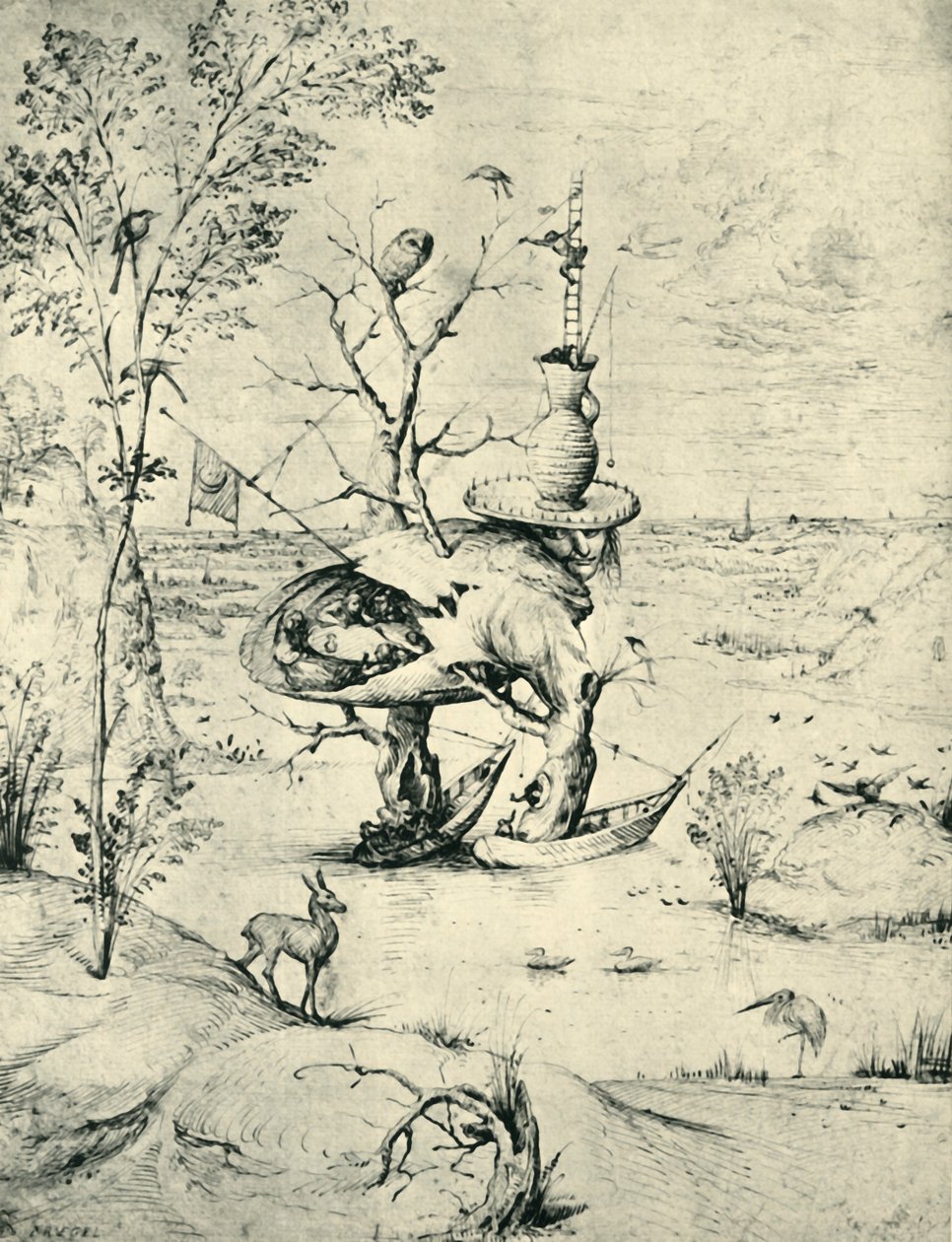 The Tree-Man, c1505, 1943. af Hieronymus Bosch