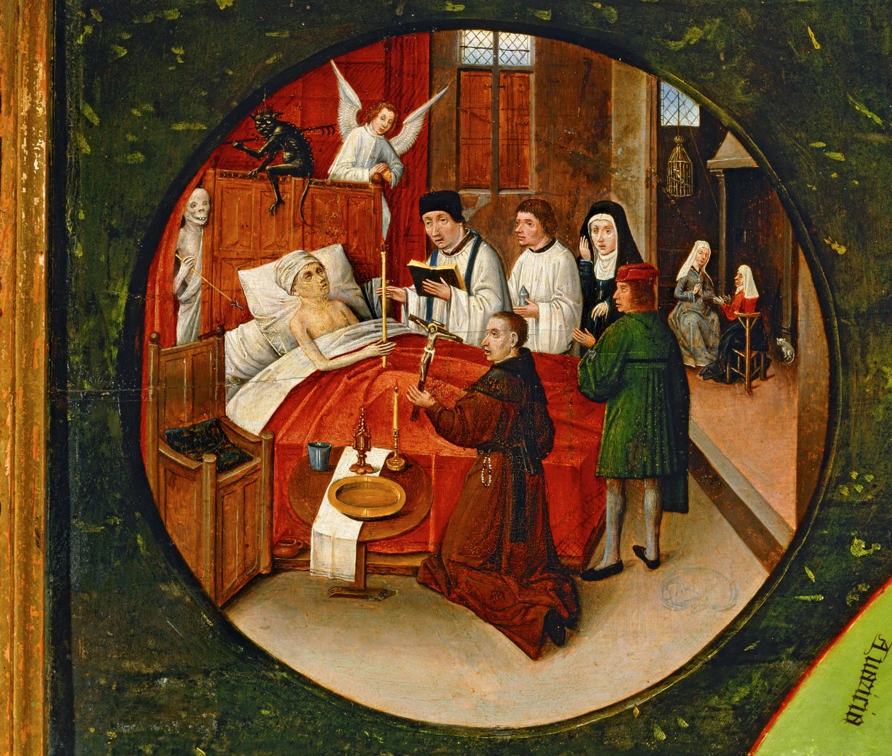 Tabellen over de syv dødssynder ... af Hieronymus Bosch
