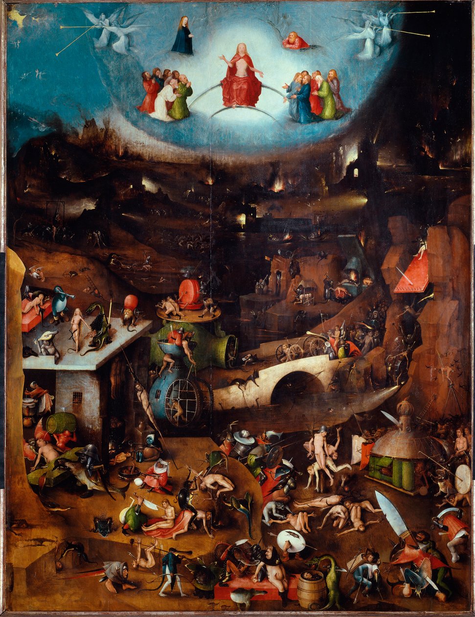 Tryptic of the Last Judgement, centralt panel, ca. 1504 (maleri på træ) af Hieronymus Bosch