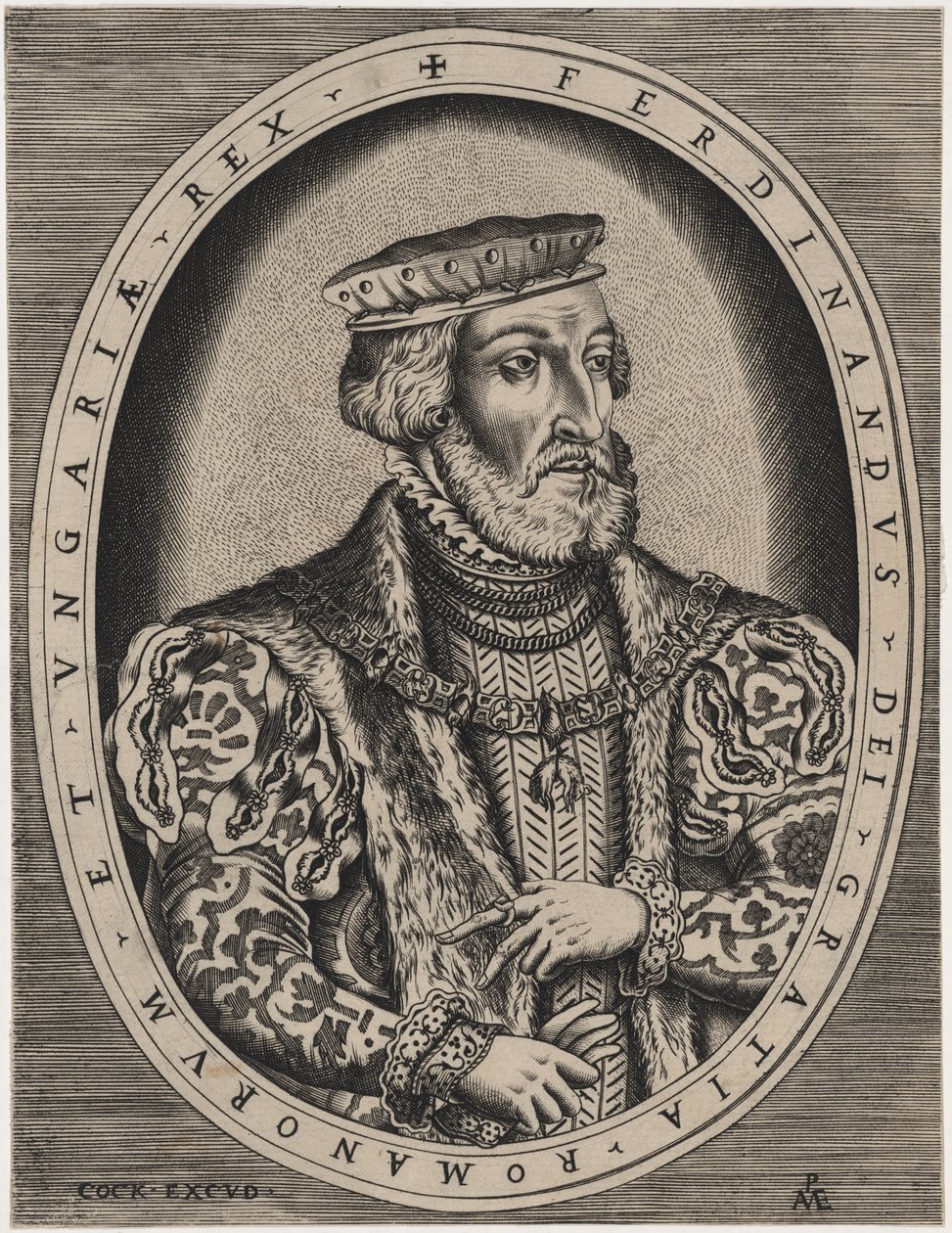 Ferdinand I, romersk kejser af Hieronymus Cock