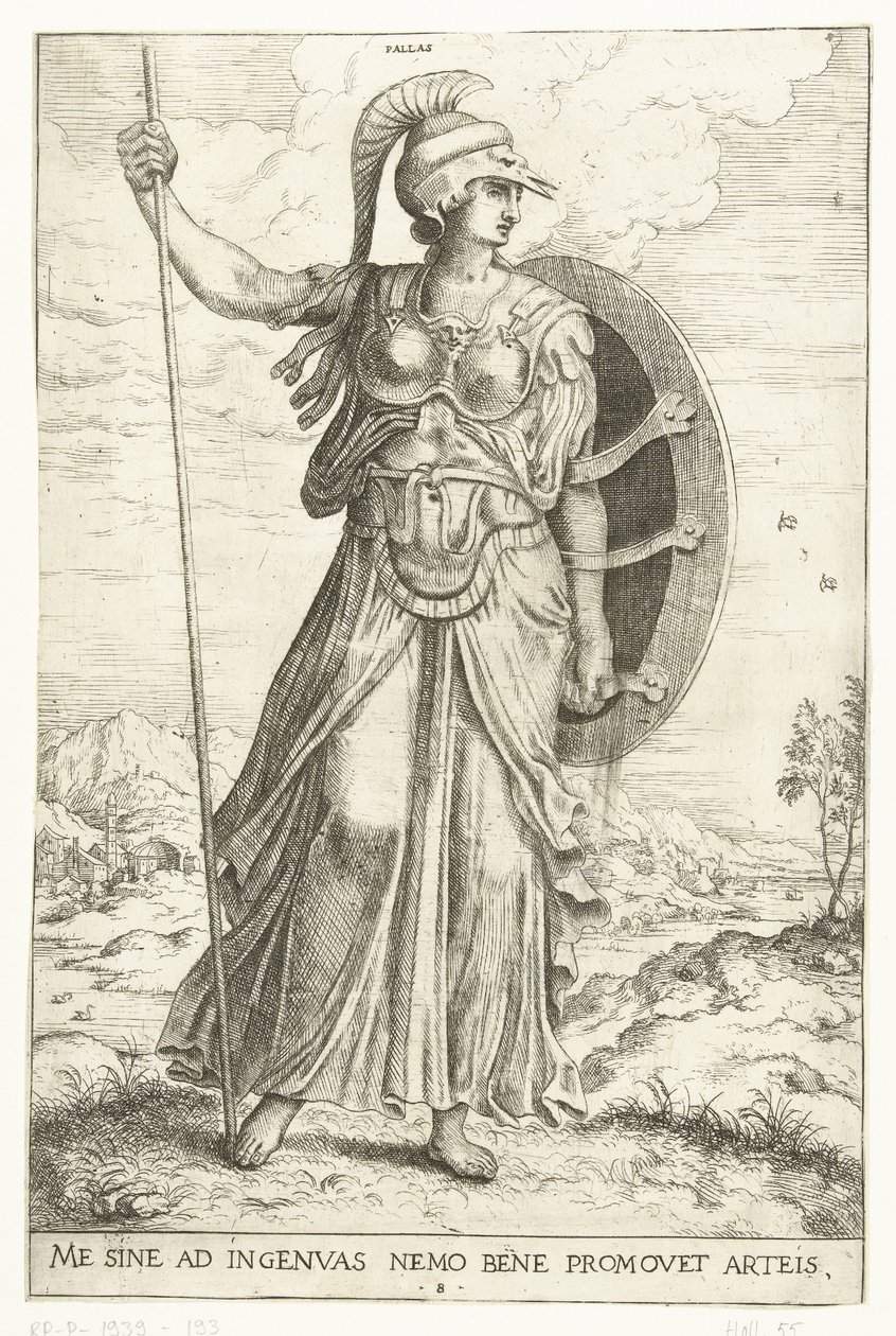 Minerva af Hieronymus Cock