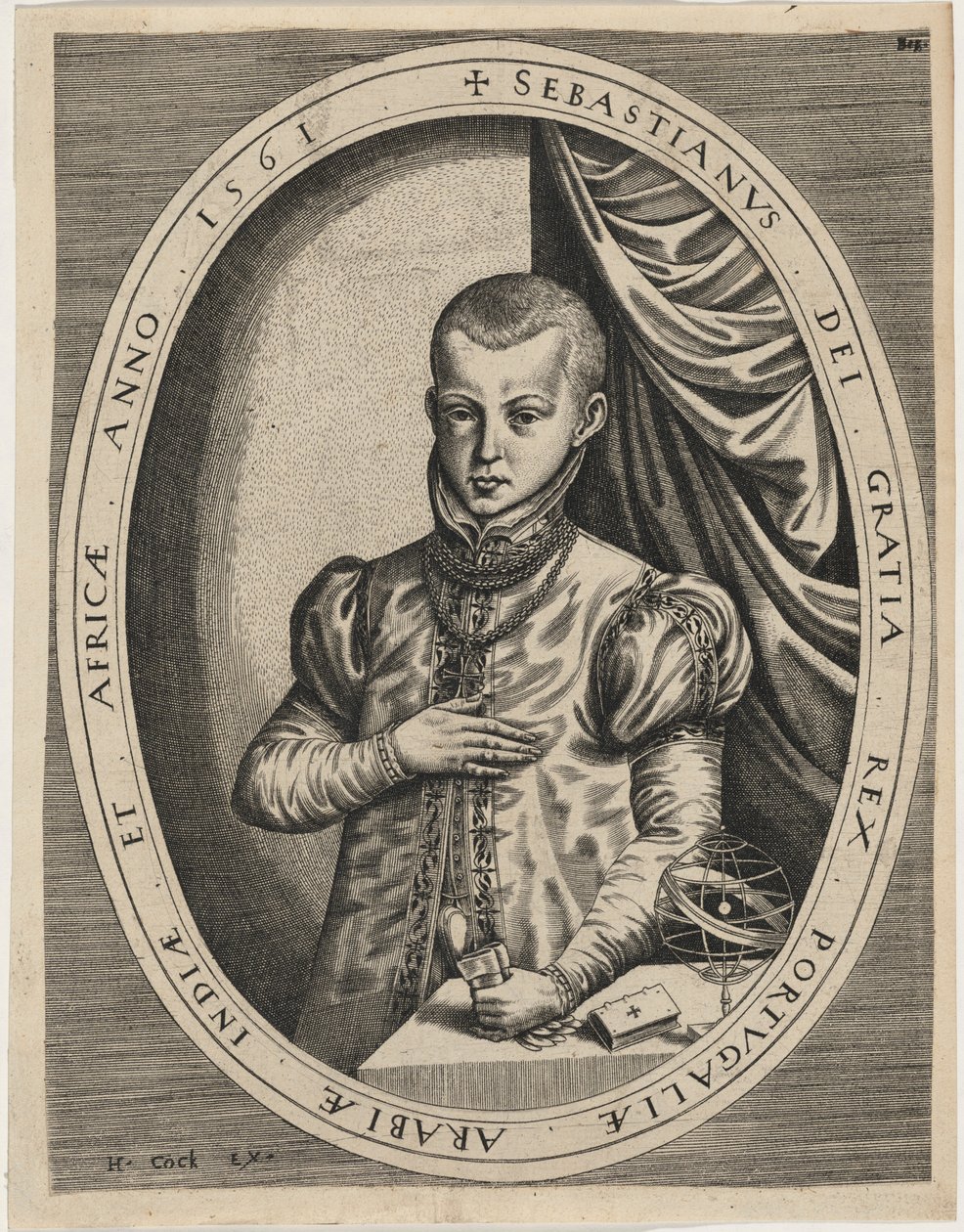Sebastian, konge af Portugal af Hieronymus Cock