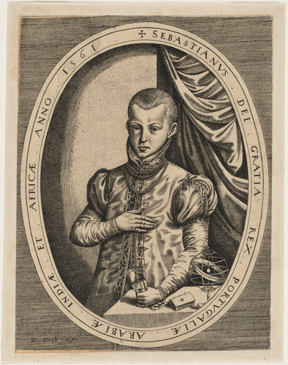 Sebastian, konge af Portugal af Hieronymus Cock