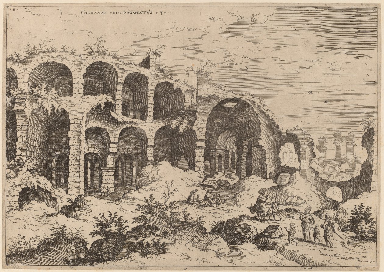 Tredje syn på Colosseum af Hieronymus Cock